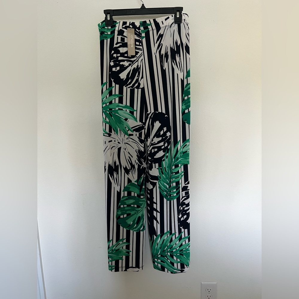 Chico's Soft Textured Fabric in Light Green